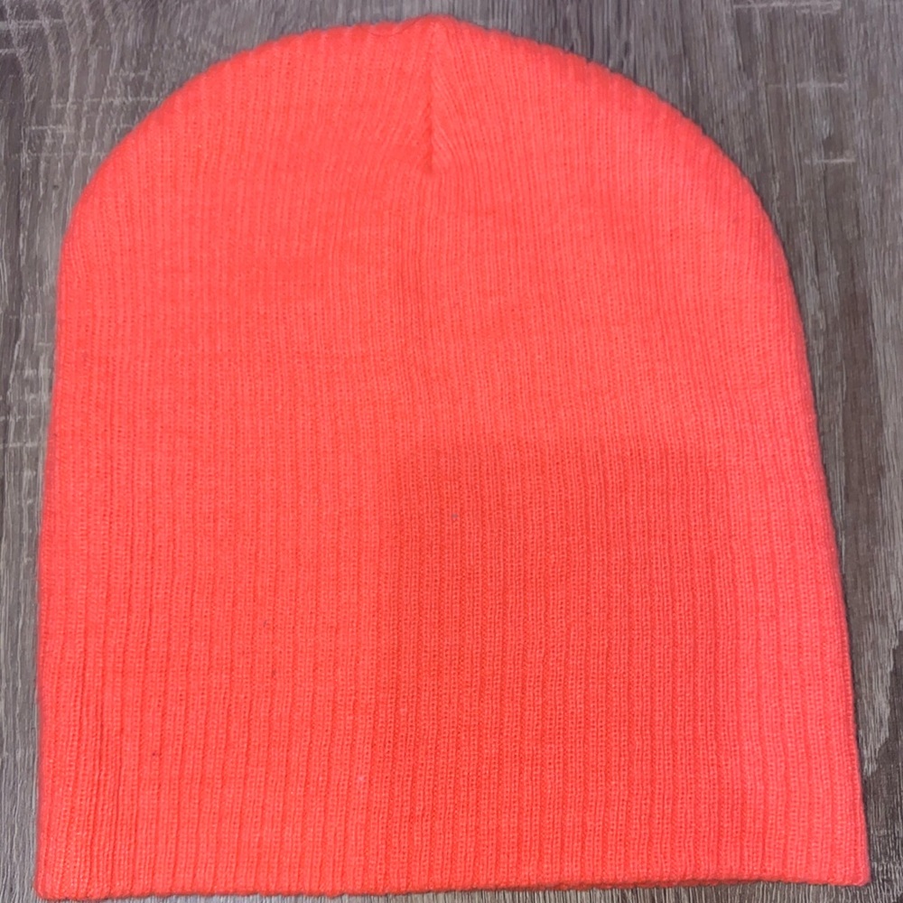 neon pink beanie